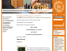 Tablet Screenshot of gemeinschaftsschule-am-heimgarten.de